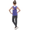 Blue Tartan Plaid 1 Kids  Sleeveless Hoodie View2