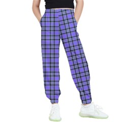 Blue Tartan Plaid 1 Kids  Joggers by dressshop