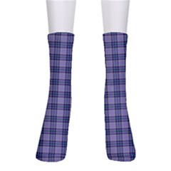 Purple Plaid Tartan 1 Crew Socks by dressshop