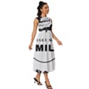 Black And White Simple Make Me Smile T Shirt 20250203 014057 0000 Sleeveless Round Neck Midi Dress View3