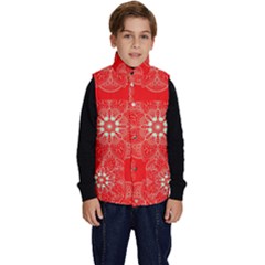 Crimson Current Kid s Button Up Puffer Vest by ArtfulThreads