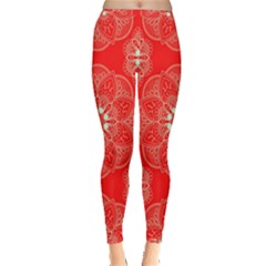 Crimson Current Inside Out Leggings by ArtfulThreads