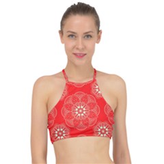 Crimson Current Halter Bikini Top by ArtfulThreads