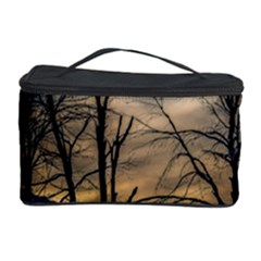 Tree Silhouette At Border Of Nahuel Haupi Lake, Rio Negro, Argentina Cosmetic Storage Case by dflcprintsclothing