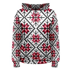 Ukrainian Folk Seamless Pattern Ornament Ethnic Ornament Border Element Traditional Art Women s Pullover Hoodie by Grandong