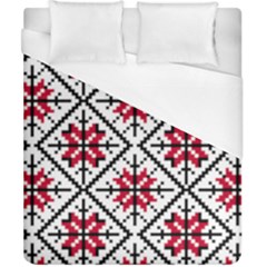 Ukrainian Folk Seamless Pattern Ornament Ethnic Ornament Border Element Traditional Art Duvet Cover (california King Size) by Grandong