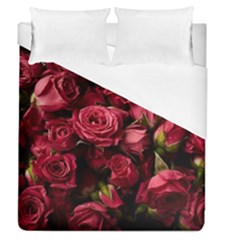 Floral Buds Of Roses Beautiful Flowers Duvet Cover (queen Size) by Grandong