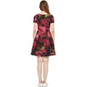 Floral Buds Of Roses Beautiful Flowers Inside Out Cap Sleeve Dress View4