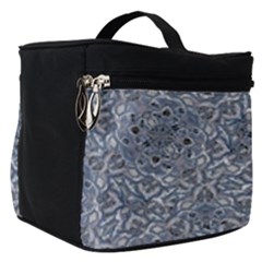 Blue Ornament Complex Mosaic Print Pattern Make Up Travel Bag (small) by dflcprintsclothing