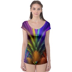 Abstract Colors - , Abstract Colors Boyleg Leotard  by kyorashop23