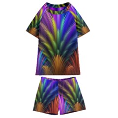 Abstract Colors - , Abstract Colors Kids  Swim T-shirt And Shorts Set by kyorashop23