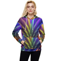 Abstract Colors - , Abstract Colors Women s Lightweight Drawstring Hoodie by kyorashop23