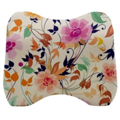 Abstract Floral Background Velour Head Support Cushion by kyorashop23