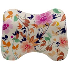 Abstract Floral Background Head Support Cushion by kyorashop23