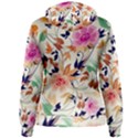 Abstract Floral Background Women s Pullover Hoodie View2