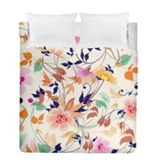 Abstract Floral Background Duvet Cover Double Side (full/ Double Size) by kyorashop23