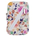 Abstract Floral Background Belt Pouch Bag (Large) View1