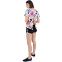 Abstract Floral Background Open Back Sport T-Shirt View2