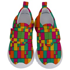 Abstract-background Kids  Velcro No Lace Shoes by kyorashop23