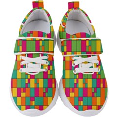 Abstract-background Kids  Velcro Strap Shoes by kyorashop23