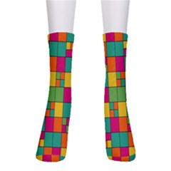 Abstract-background Crew Socks by kyorashop23