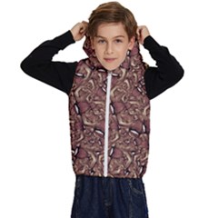 Human Spider Mutant Creatures Motif Random Pattern Kids  Stylish Hooded Puffer Vest by dflcprintsclothing