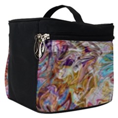 Abstract Waves Make Up Travel Bag (small) by kaleidomarblingart