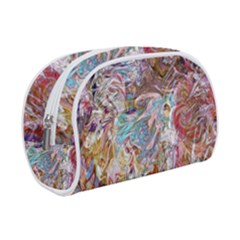 Abstract Waves Make Up Case (small) by kaleidomarblingart