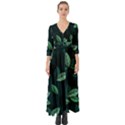 Foliage Button Up Boho Maxi Dress View1