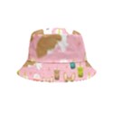 Corgi Bubble Boba Tea Pink Pattern Inside Out Bucket Hat (Kids) View1