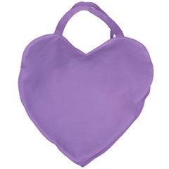 Luscious Lavender Hex #cca3e7 Giant Heart Shaped Tote by dressshop