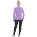 Luscious Lavender Hex #cca3e7 Velvet Zip Up Jacket View2