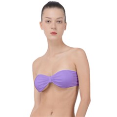 Luscious Lavender Hex #cca3e7 Classic Bandeau Bikini Top  by dressshop