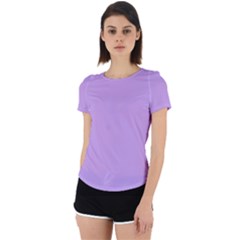 Luscious Lavender Hex #cca3e7 Back Cut Out Sport T-shirt by dressshop