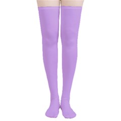 Luscious Lavender Hex #cca3e7 Thigh High Stockings by dressshop