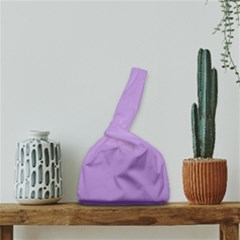 Luscious Lavender Hex #cca3e7 Japanese Wrist Knot Bag by dressshop