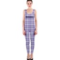 Purple Plaid Tartan 2 One Piece Catsuit View1