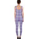 Purple Plaid Tartan 2 One Piece Catsuit View2