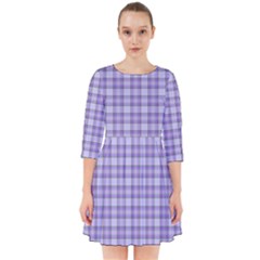 Purple Plaid Tartan 2 Smock Dress by dressshop