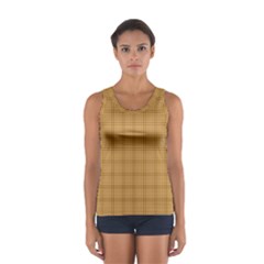 Autumn Fall Plaid Tartan 1 Sport Tank Top  by dressshop