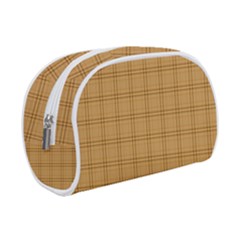 Autumn Fall Plaid Tartan 1 Make Up Case (small) by dressshop