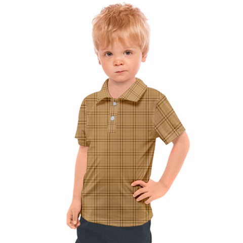 Autumn Fall Plaid Tartan 1 Kids  Polo T-shirt by dressshop