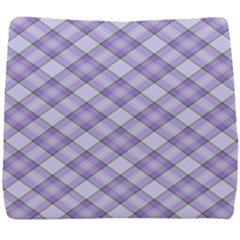 Purple Plaid Tartan 2 Diagonal Seat Cushion by dressshop