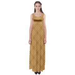 Autumn Fall Plaid Tartan 1 Diagonal Empire Waist Maxi Dress by dressshop