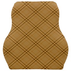 Autumn Fall Plaid Tartan 1 Diagonal Car Seat Velour Cushion  by dressshop