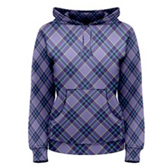 Purple Plaid Tartan 1 Diagonal Women s Pullover Hoodie by dressshop