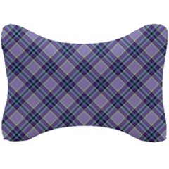 Purple Plaid Tartan 1 Diagonal Seat Head Rest Cushion by dressshop