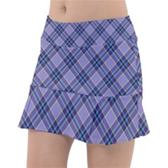 Purple Plaid Tartan 1 Diagonal Classic Tennis Skirt by dressshop