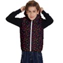 Pattern Ha Ha Ha  Abstract Black Dark Doodle Hahaha Pattern Physco Kids  Stylish Hooded Puffer Vest View1