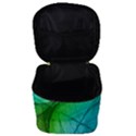 Texture Green Leaf Abstraction 3d Make Up Travel Bag (Small) View3